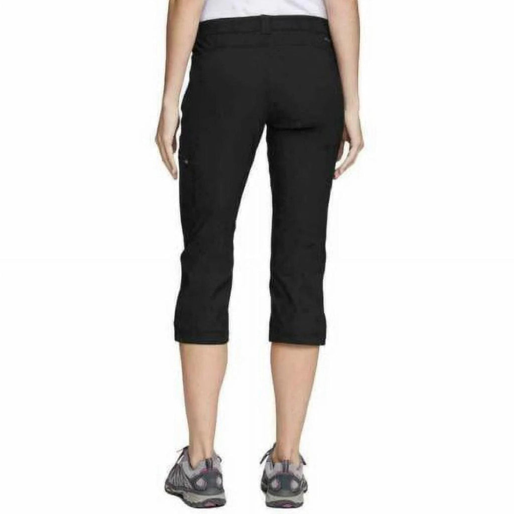 NWT Eddie Bauer Rainer Capris Pants in Black, Size 16 New with Tag