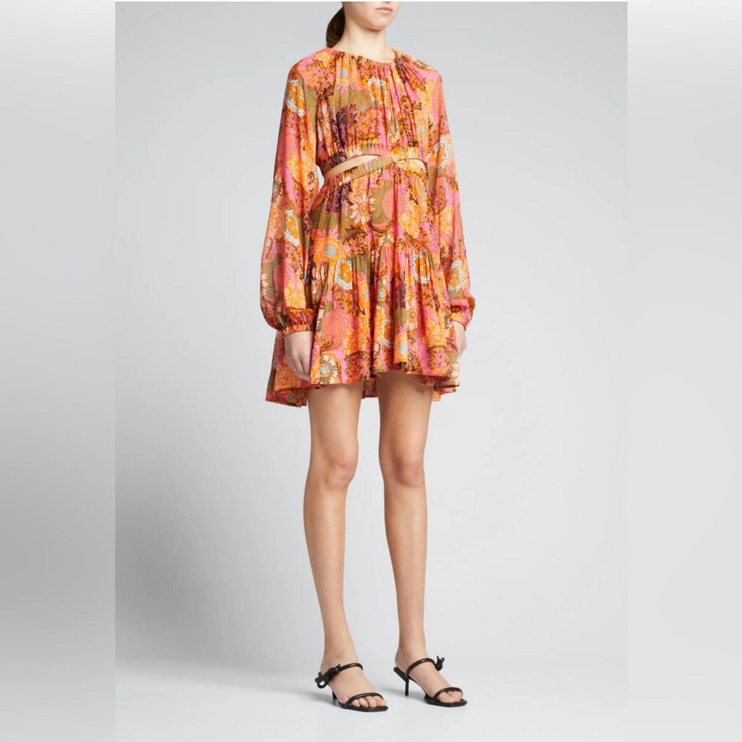 A.L.C. Izzy Silk Fit &Flare Cutout Dress, Size 4 New w/Tag Retail $695 SOLD OUT!