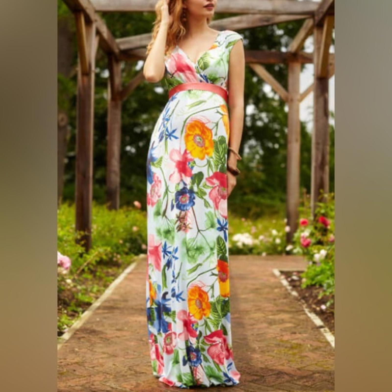 Tiffany Rose Alana Jersey Maxi Maternity Dress in Hawaiian Breeze Size 2(US 6-8)