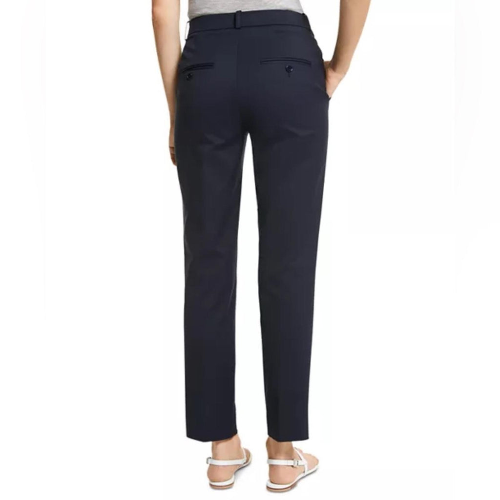 Michael Kors Collection Stretch Cotton Twill Sam Pants in Midnight, NWT, Size 14