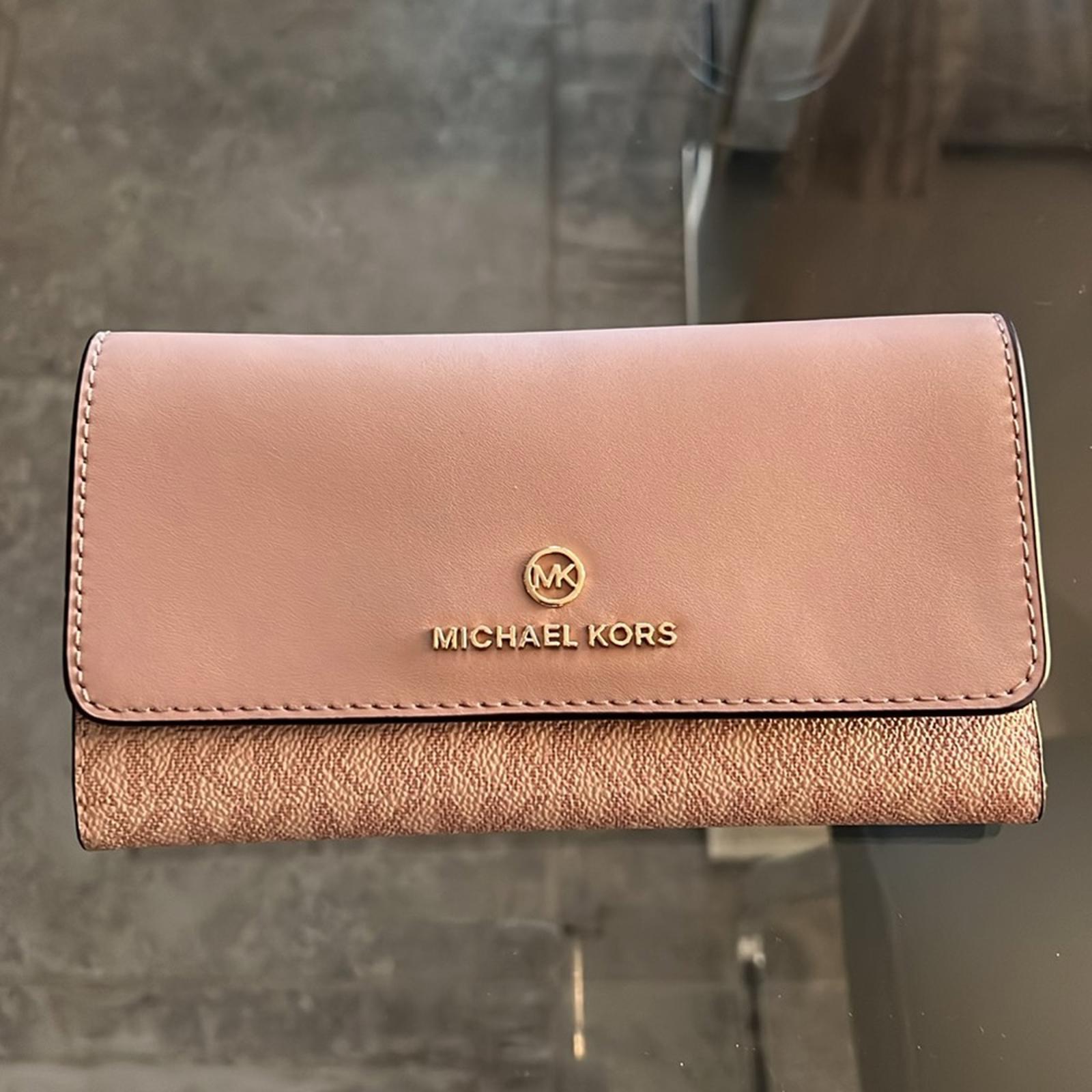Michael Kors Jet Set Charm Large Trifold Wallet, New w/Tag Retail $158