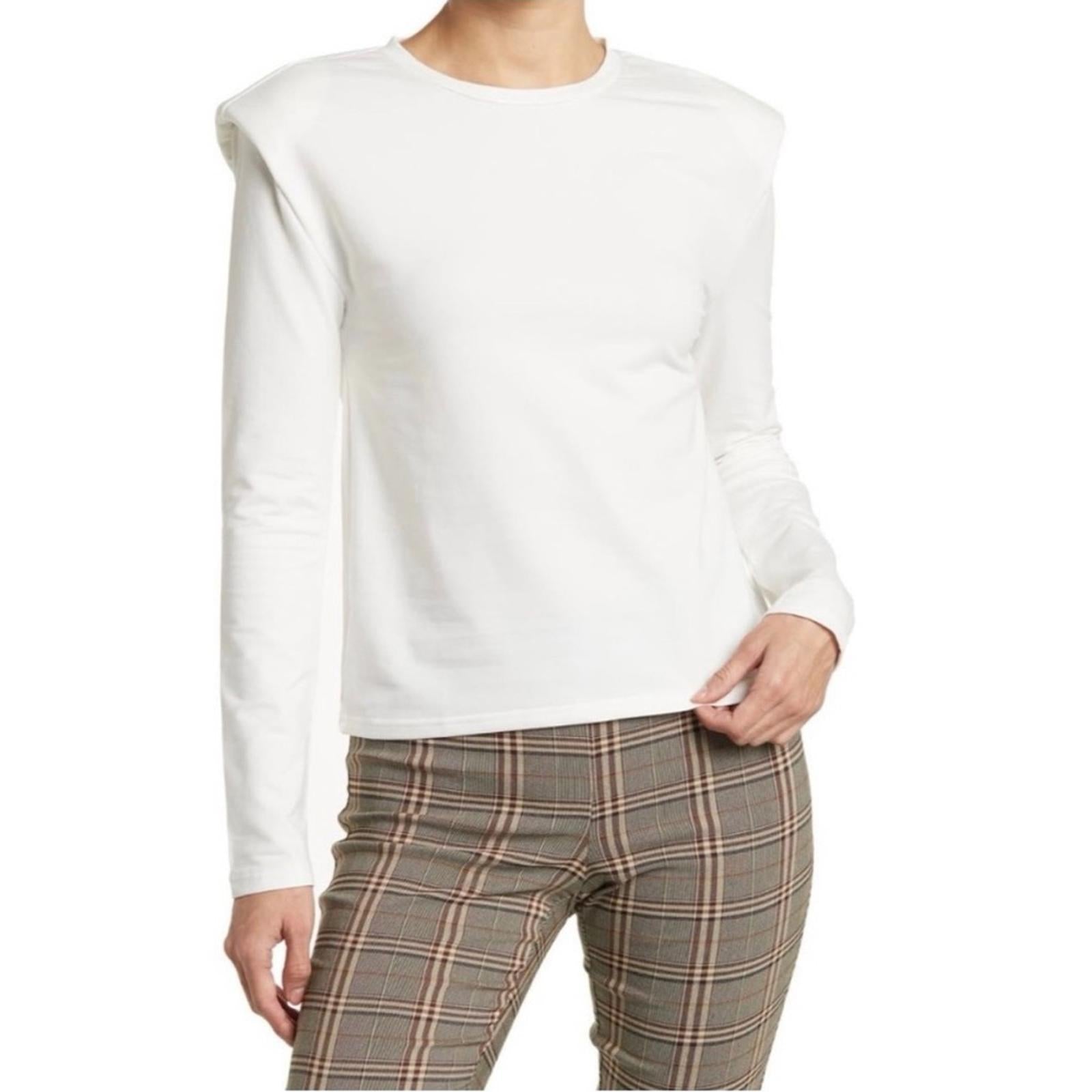 Walter Baker Bethany Extended Shoulder Top in White, Size S New w/Tag