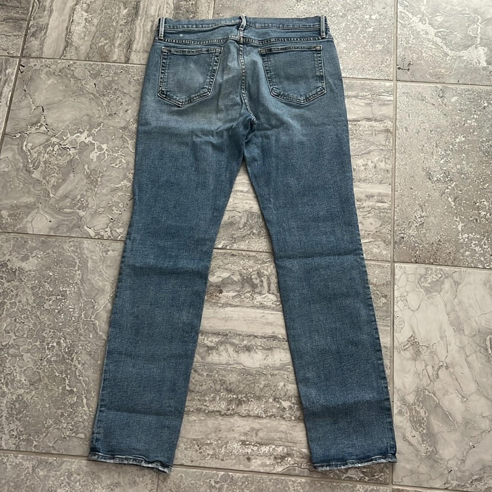 FRAME L’Homme Slim Denim Jeans, Blue Size 33 Retail $208