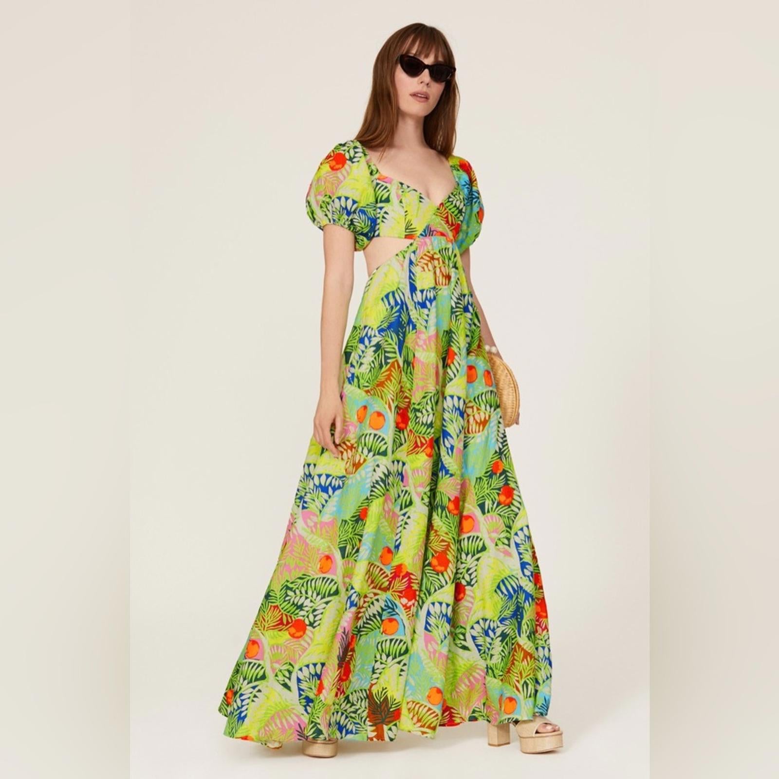 STAUD Coliseum LINEN Maxi Dress, Oh So Gorgeous! Size 4 New w/Tag SOLD OUT!