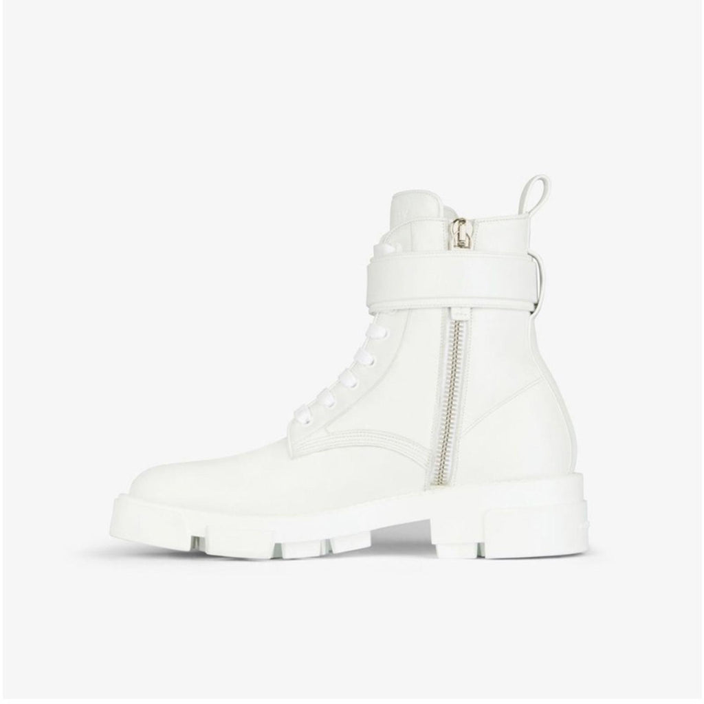 Givenchy Calf Leather Combat Boots, Size EU39 New in Box w/Dustbags