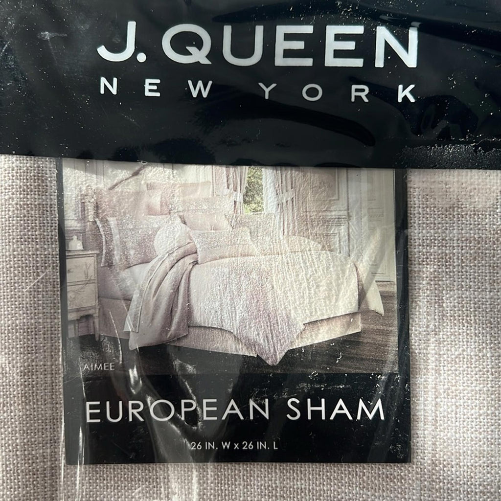 x2 J.Queen New York Aimee European Shams 26”x26” New w/Tag Retail $170