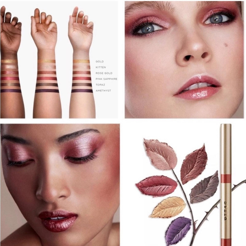 Stila Trifecta Lip, Eye, & Cheek Stick, Metallica Pink Sapphire New in Box