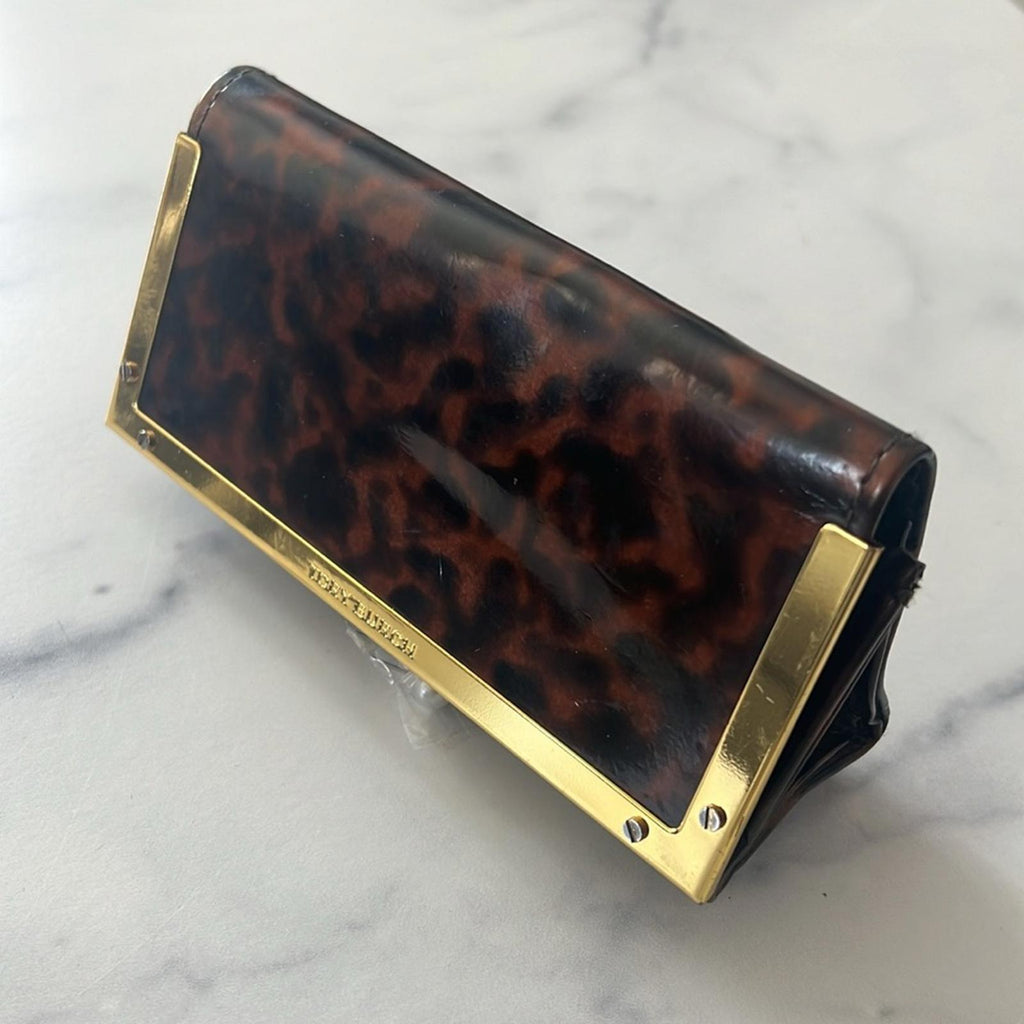 Tory Burch Tortoise Gold Tone Sunglasses Case