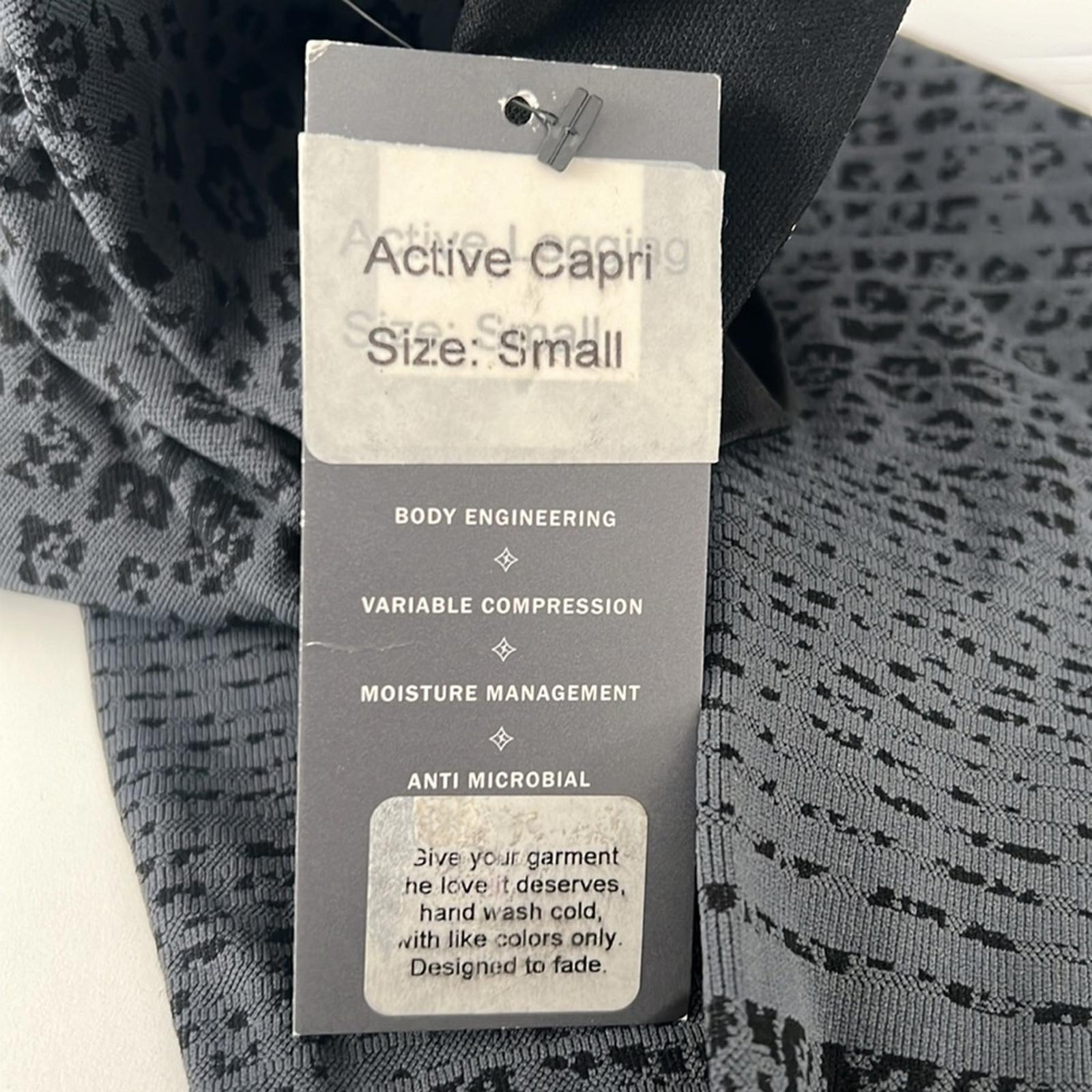 NEW NUX x Soulcycle Feline Seamless Legging, Gray & Black, Size S New w/Tag