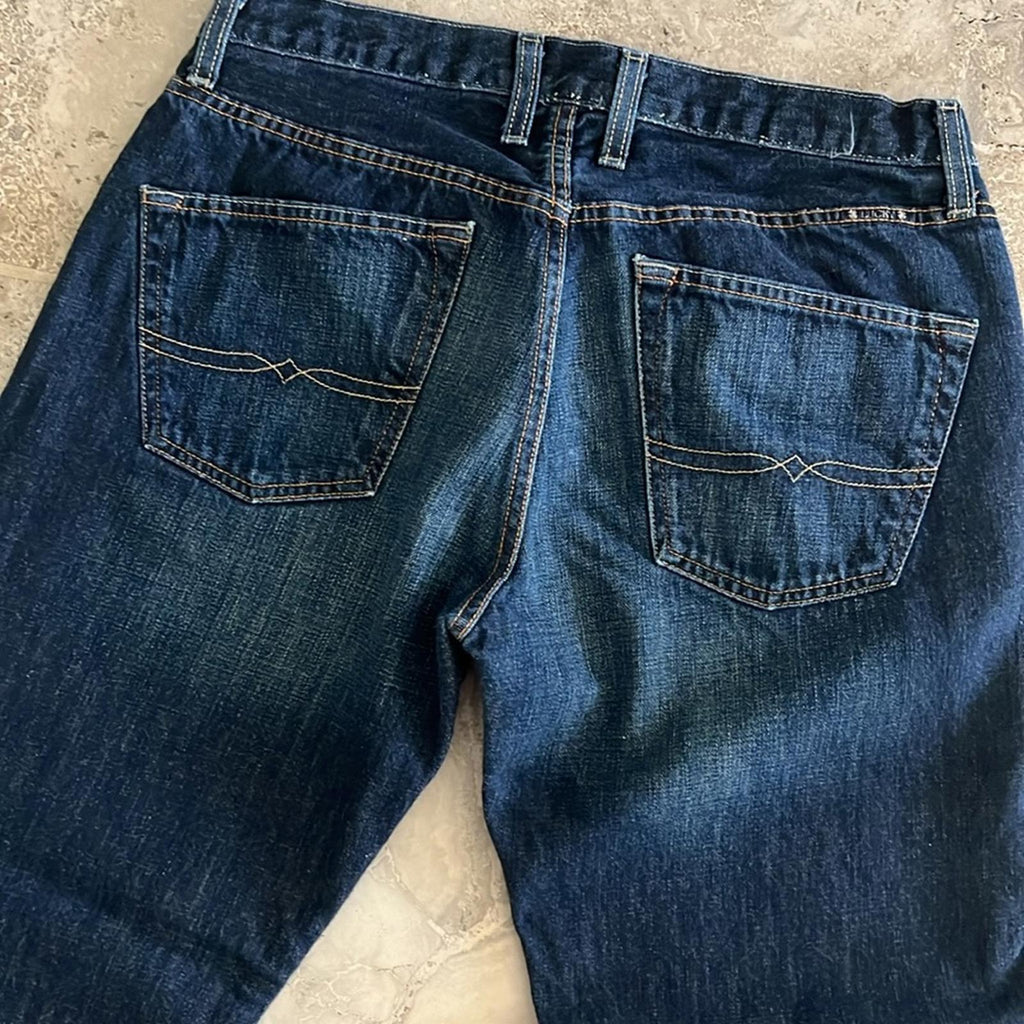 Lucky Brand 221 Original Straight Jeans, Blue Wash Size 33 X 32 EXCELLENT!