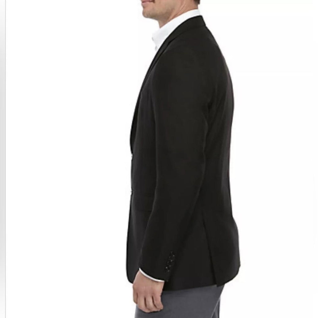 Calvin Klein Slim Fit Stretch Textured Sport Coat in Black, Size 41L NWT $295