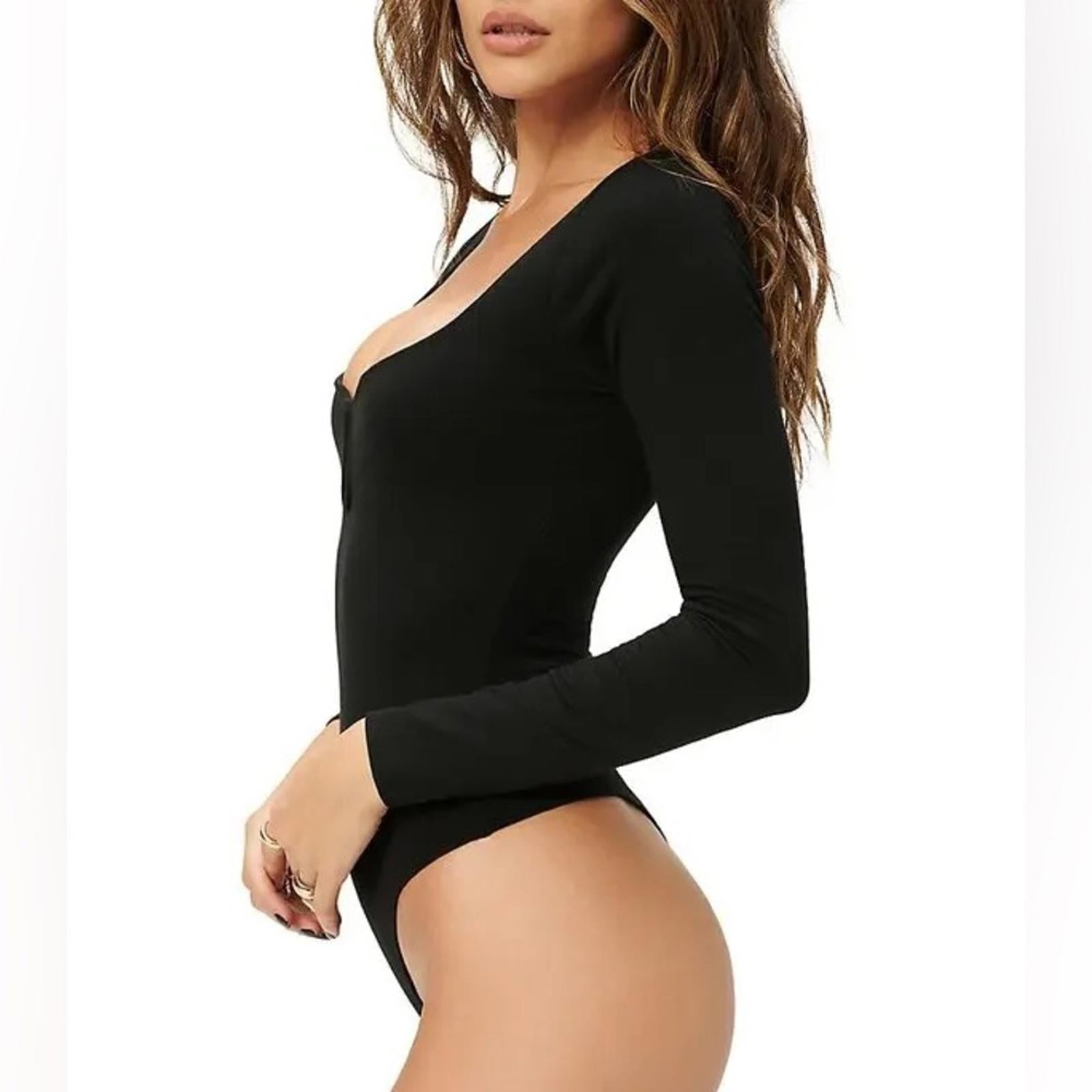 Good American U Ring Bodysuit in Black, Size 4 (X-Large) New with Tag