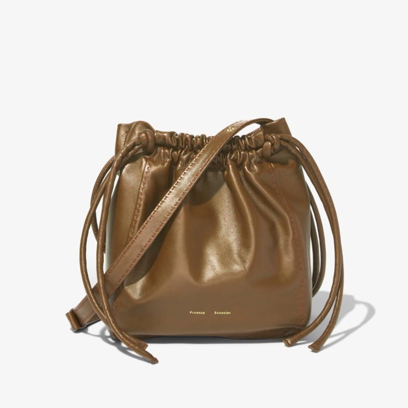 PROENZA SCHOULER Drawstring Pouch Crossbody Bag w/Tag +Dust Bag, EXCELLENT $1255