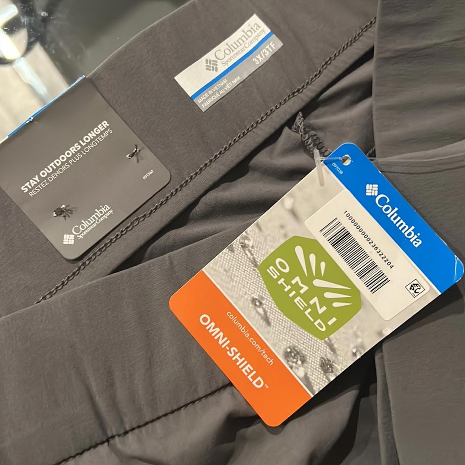 Columbia Anytime Casual Pull On Pants, Grey Plus Size 3X Women's, New w/Tag $95