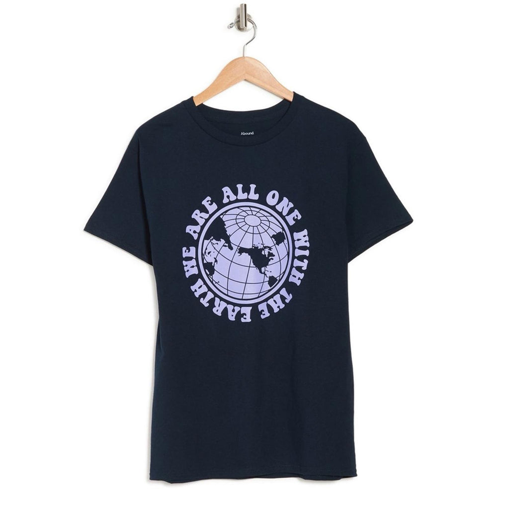 Abound Earth Graphic T-shirt in Navy, We Are One Size L New w/Tag