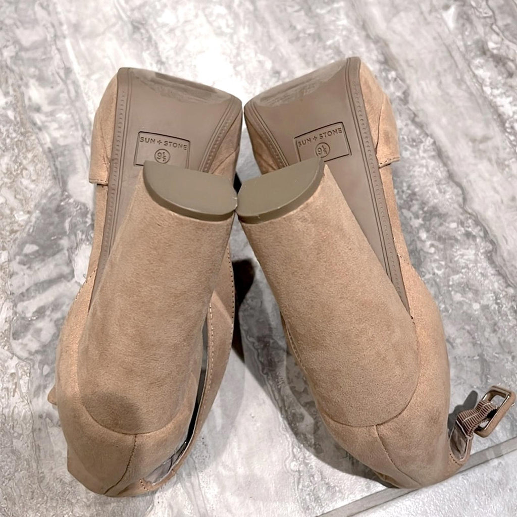 Sun+Stone Estrella Block Heel Platform Pumps, Size 9.5 NEW w/o Box