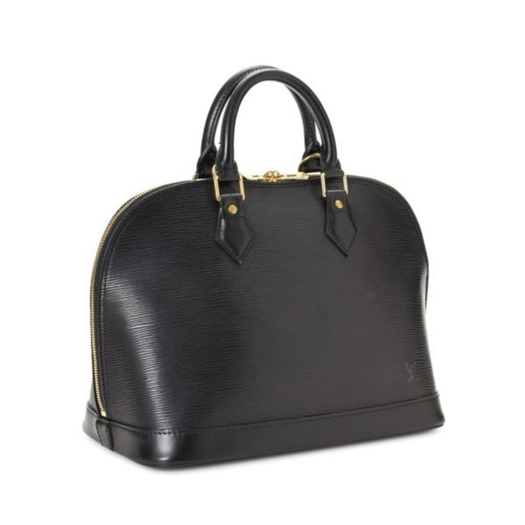 Louis Vuitton Alma PM Epi Leather Top Handle Bag Black Retail $1,394.99