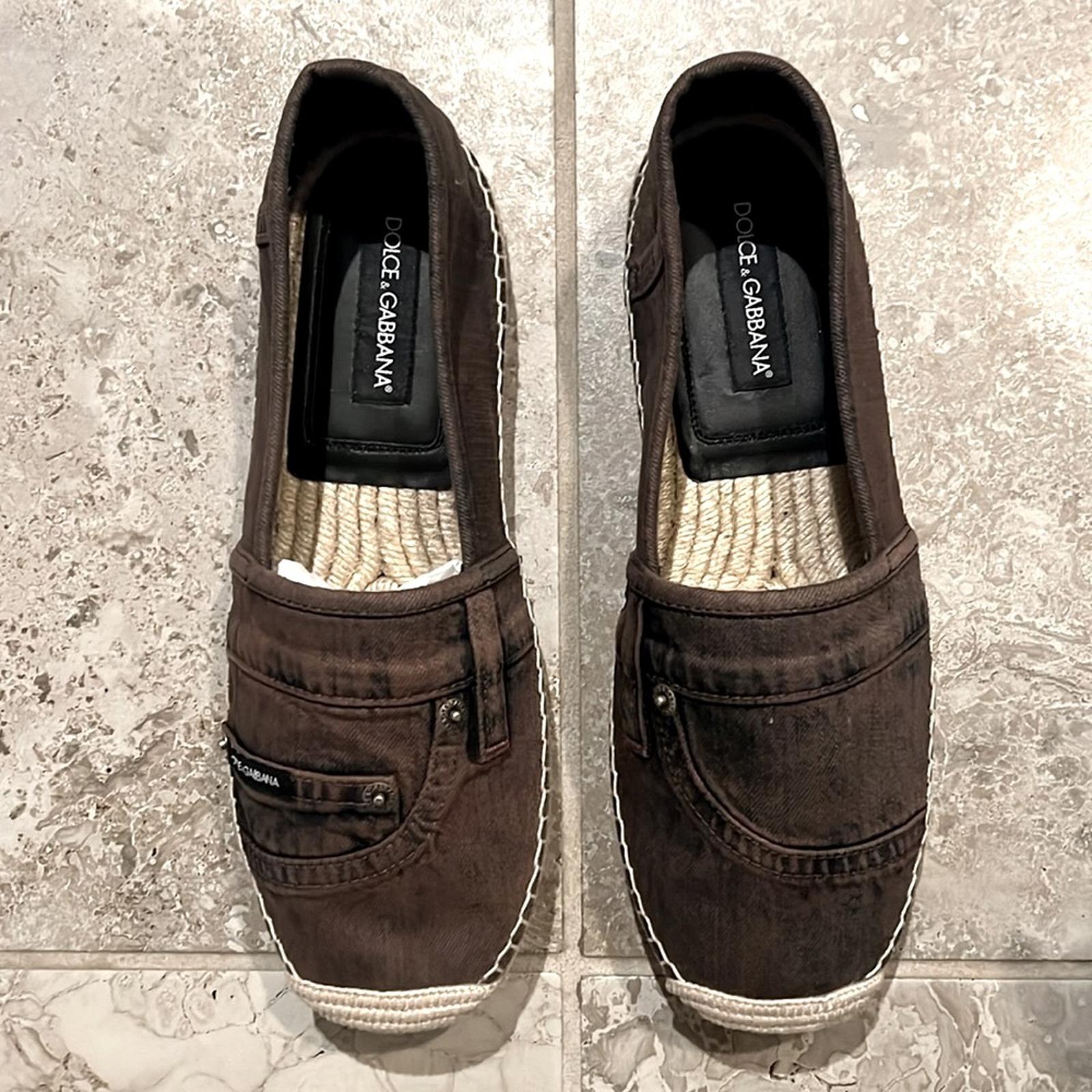 Dolce & Gabbana Men's Espadrille Flats, Size 42 (Made in Spain) New w/ Dust Bags