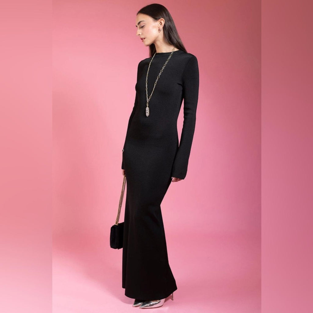 Galvan London x Revolve Athena Pearl Dress in Black, NWT, Size S