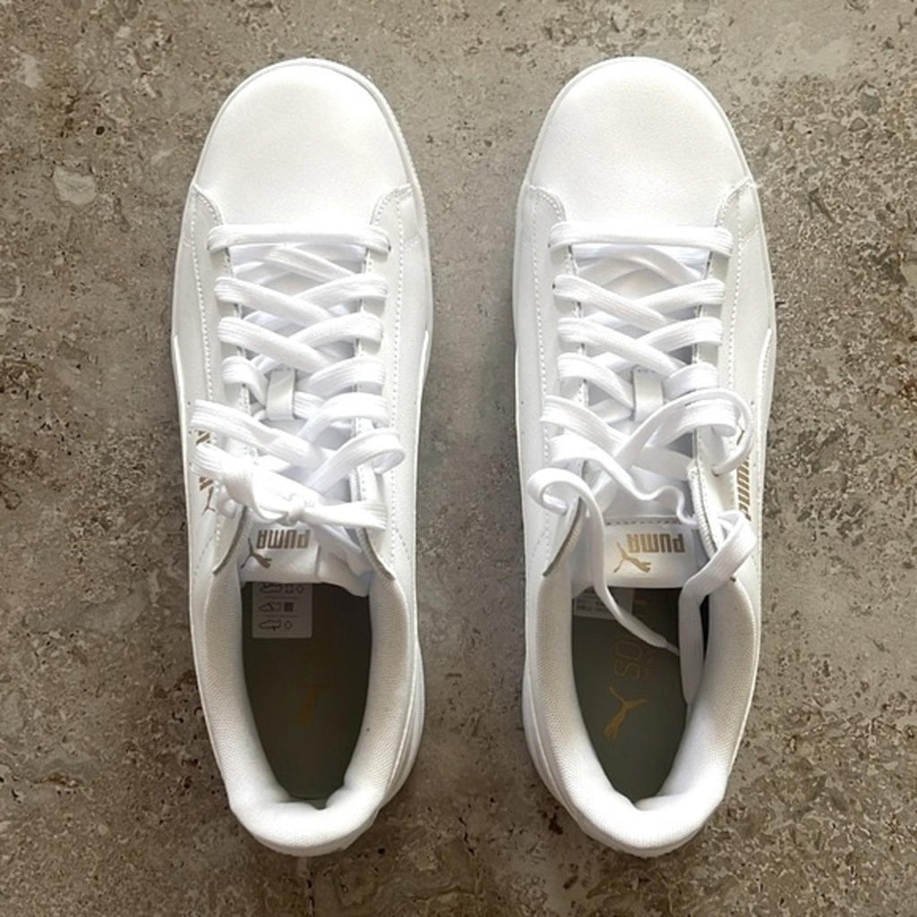 Puma Leather Sneakers in White, Size 11, New w/o Box
