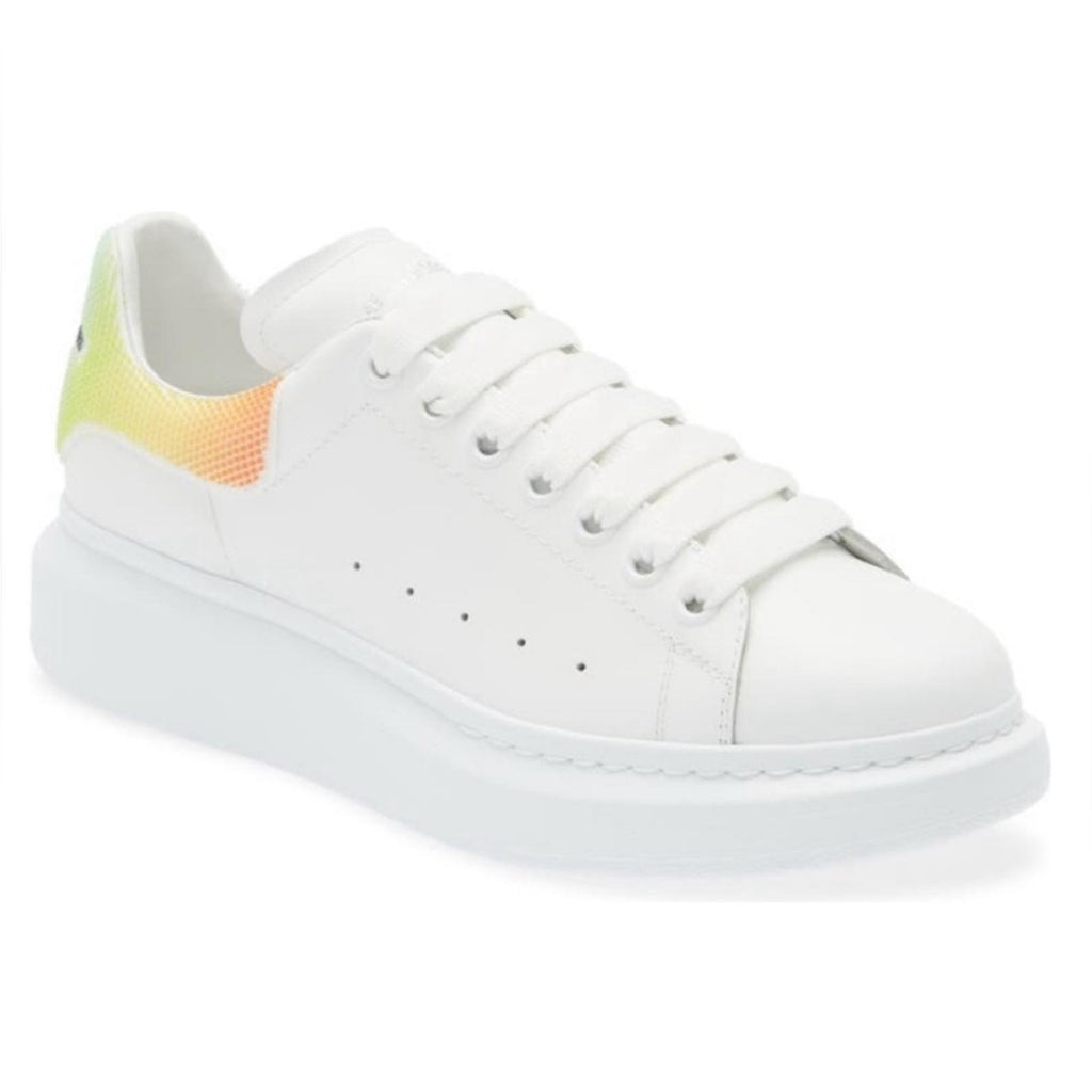 Alexander McQueen White Smooth Calf Leather Sneakers, Size EU 41 New in Box