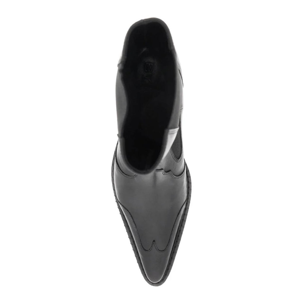 By Far Otis Chelsea Boots in Black Nappa Leather, Size 39 New in Box w/Dust Bag