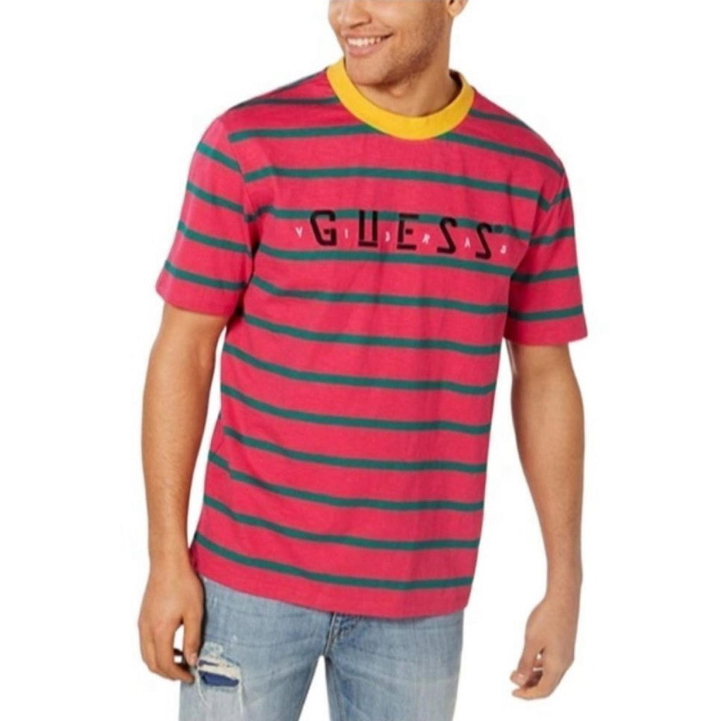 RARE Guess × J Balvin Vibras Stripe Accent Ringer T-Shirt, Size M EXCELLENT!