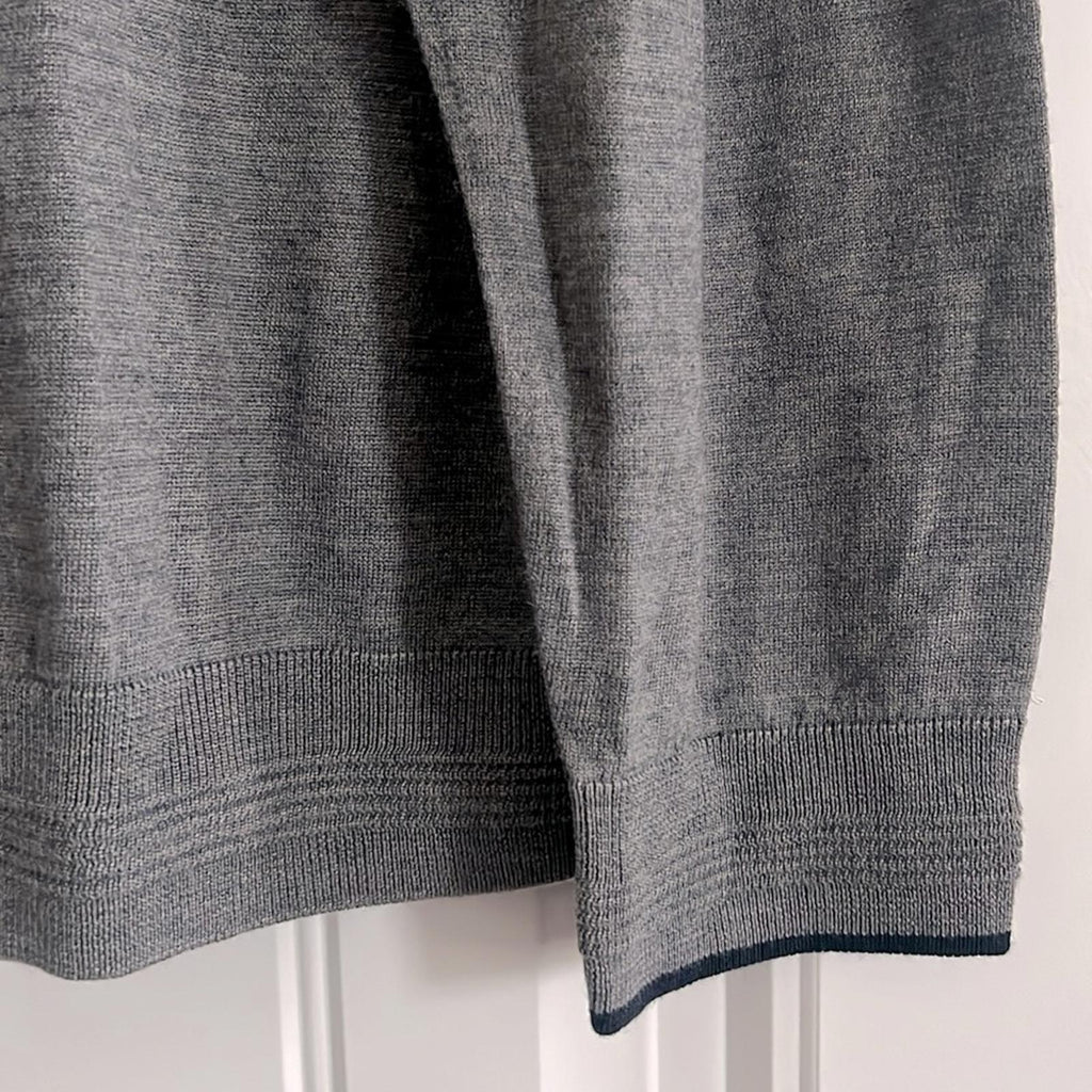 Dylan Gray Crewneck Sweater in Medium Grey, Size XL NEW w/Tag $198