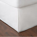 Hudson Park Collection Italian Percale Twin Bedskirt in Opaline/White NEW w/Tag