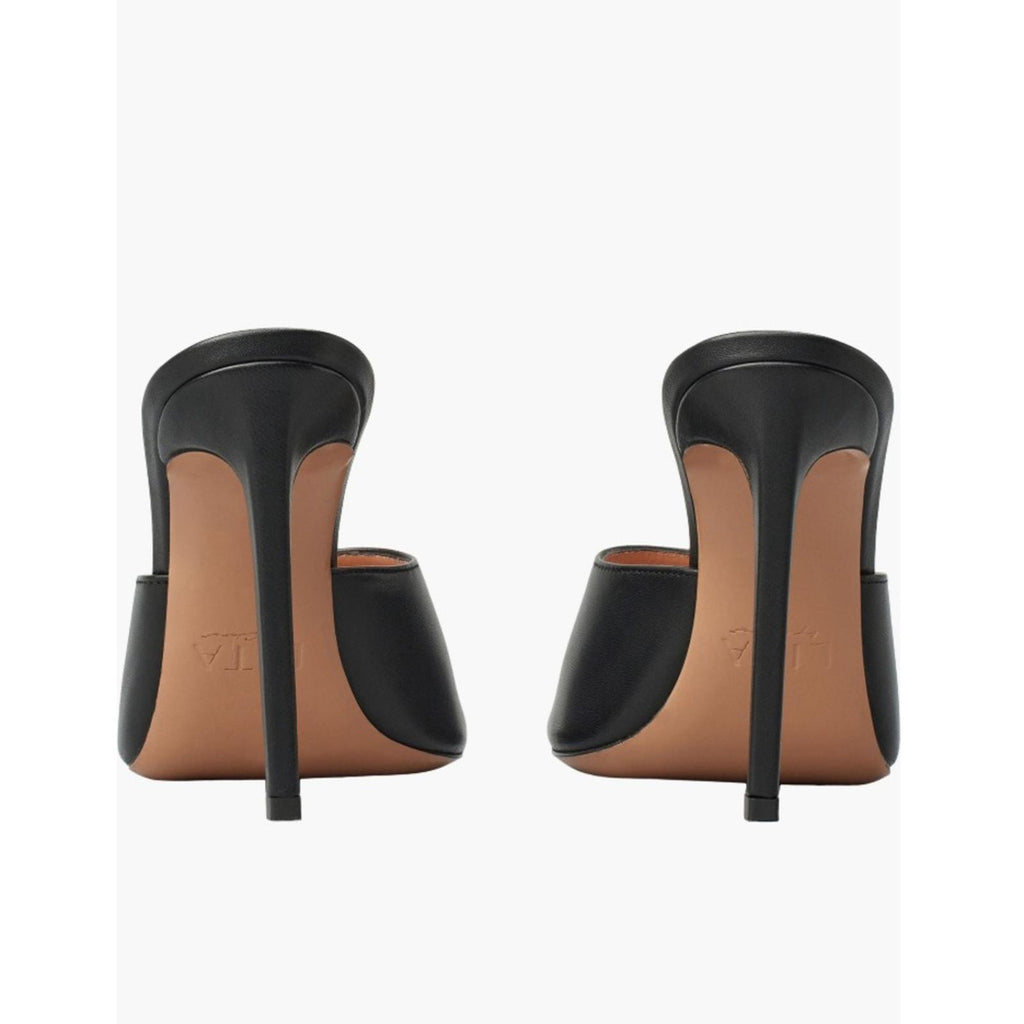 LITA by Ciara Black Solid Square Toe Slide Sandals, L1028-11 Size 37 New in Box