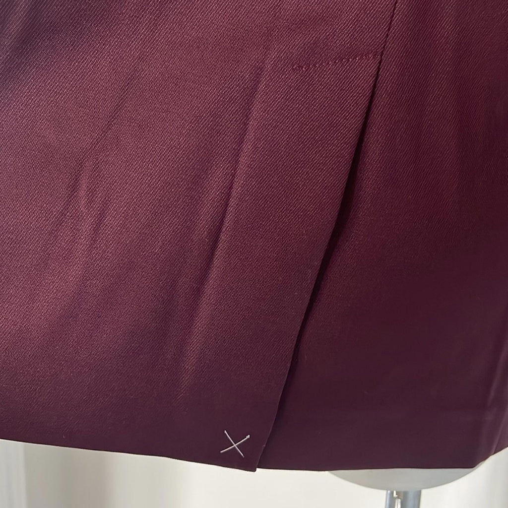 AWAY The Roundtrip Double-Breasted Blazer in Wine, Size 2X New w/Tag