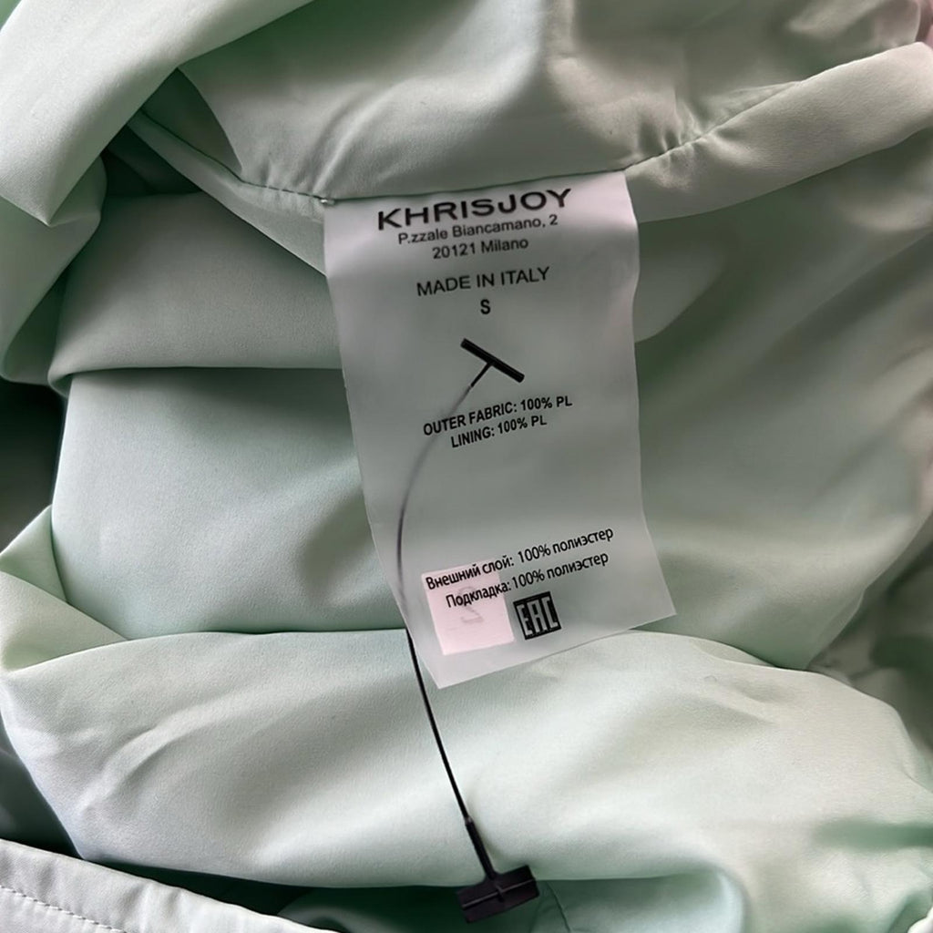 KHRISJOY Casual Pants in Mint Green, Size S - Made in Italy NEW w/o Tag $537