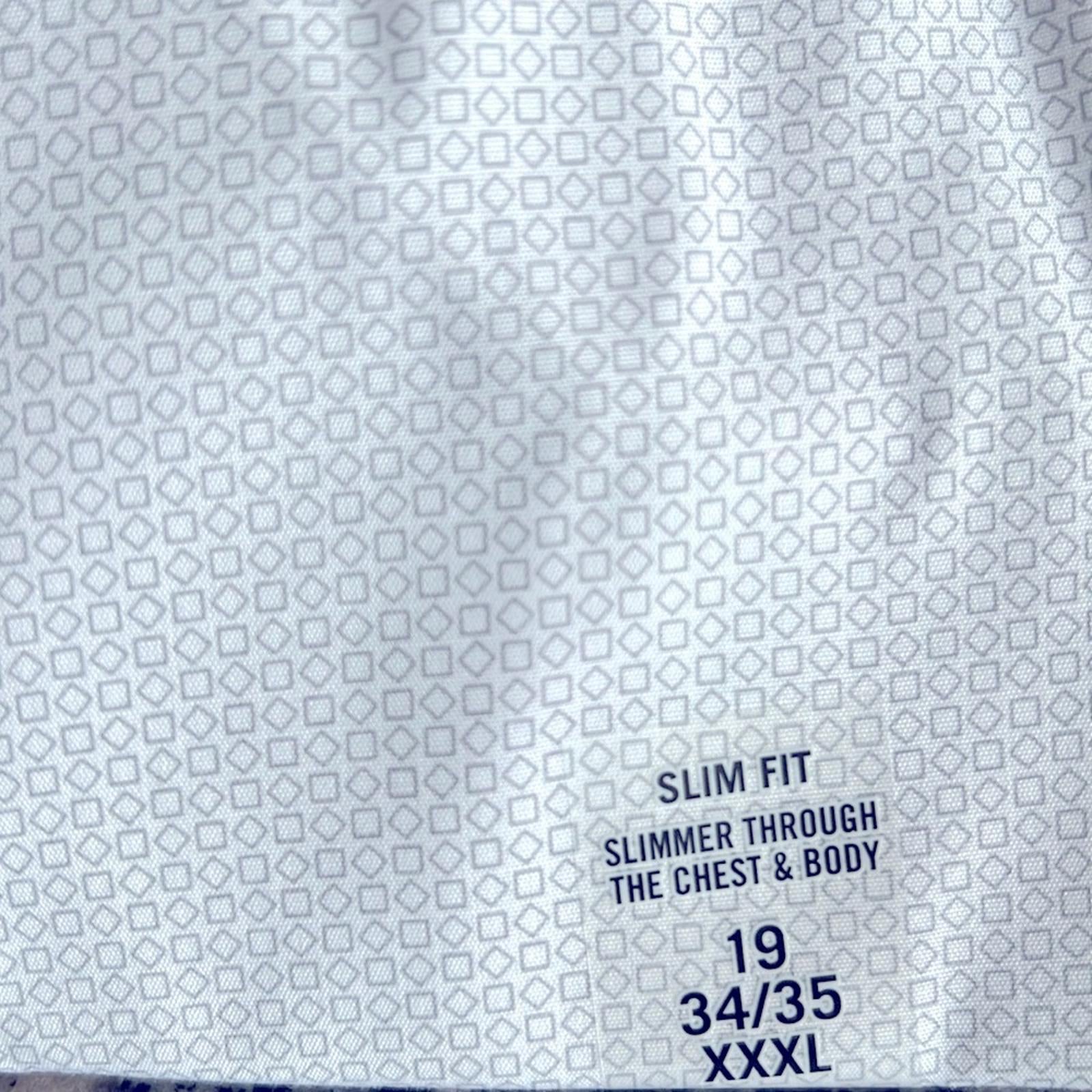 Calvin Klein Slim-Fit Performance Non-Iron Dress Shirt, Size 19 (34/35) XXXL NEW