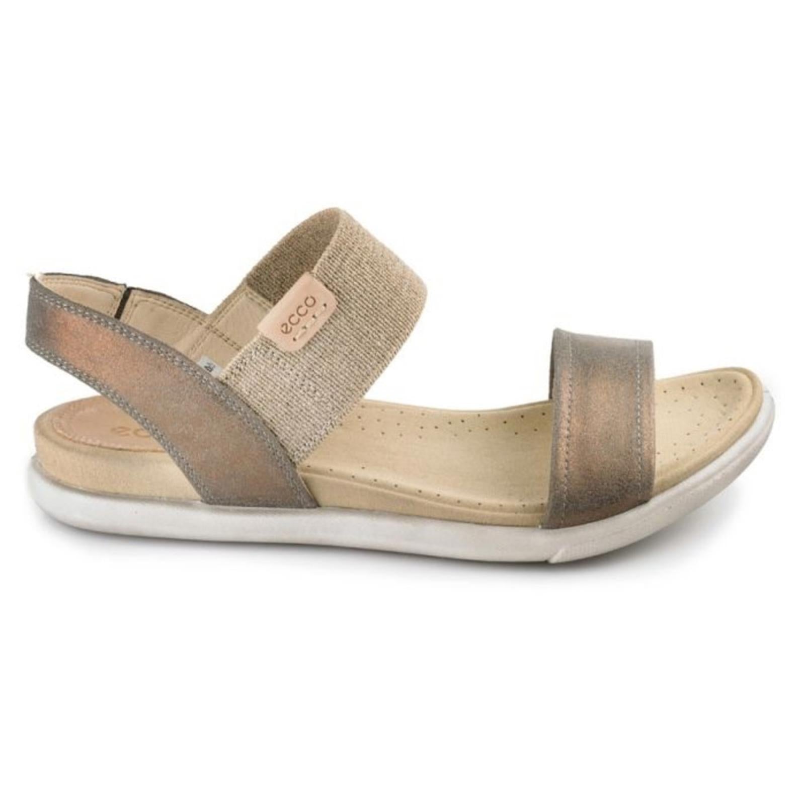 Ecco Warm Grey Damara Suede Leather Sandals, Size EU 42 | US 11-11.5 New in Box