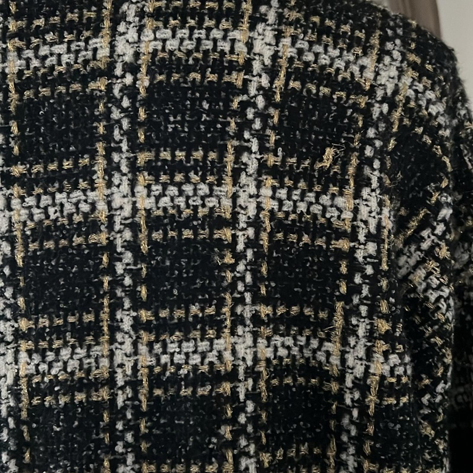 Splendid Ginny Plaid Turtleneck Alpaca & Wool-Blend Sweater Size L NEW $188