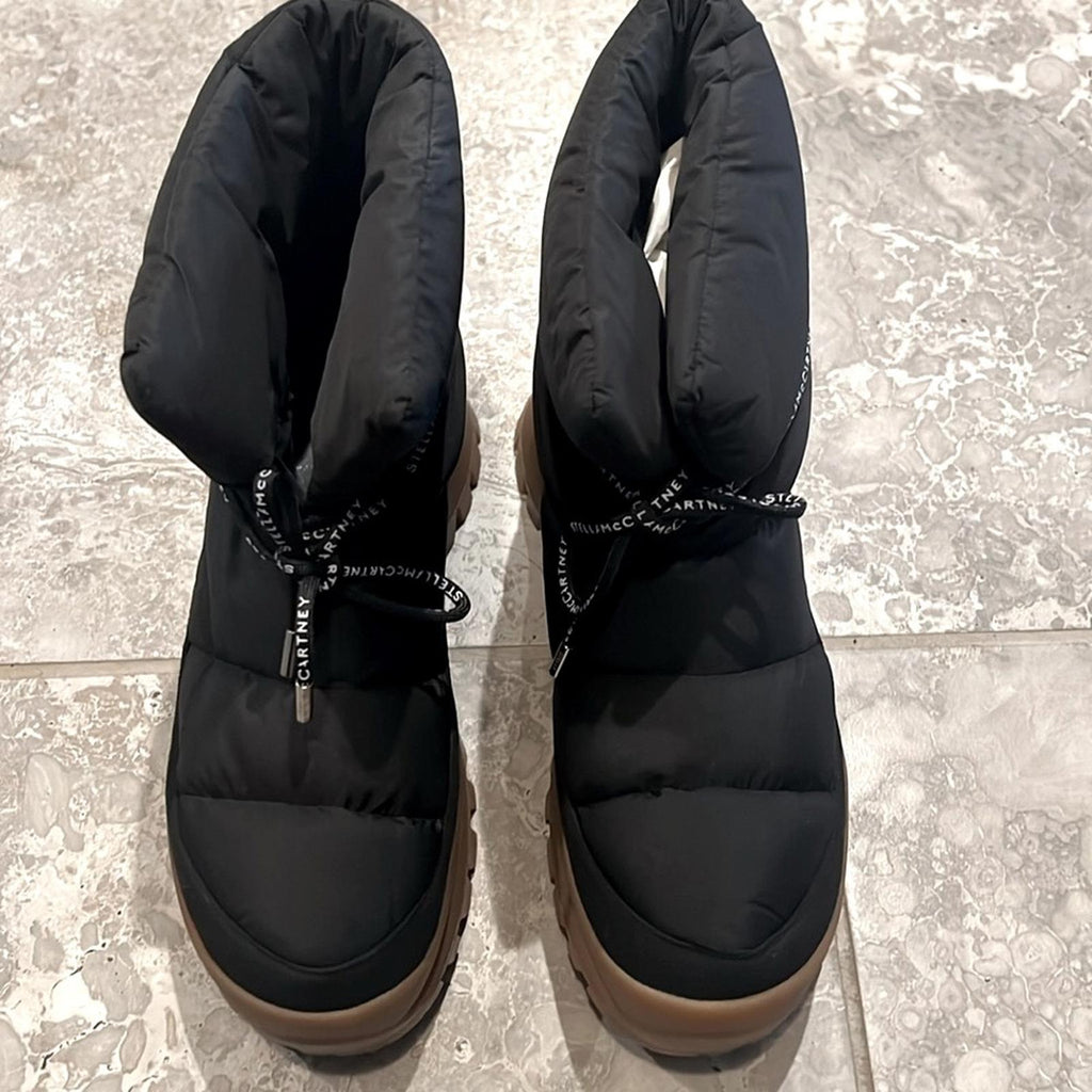 Stella McCartney Trace Recycled Polyamide Boots in Black Size 41 New w/ DustBag