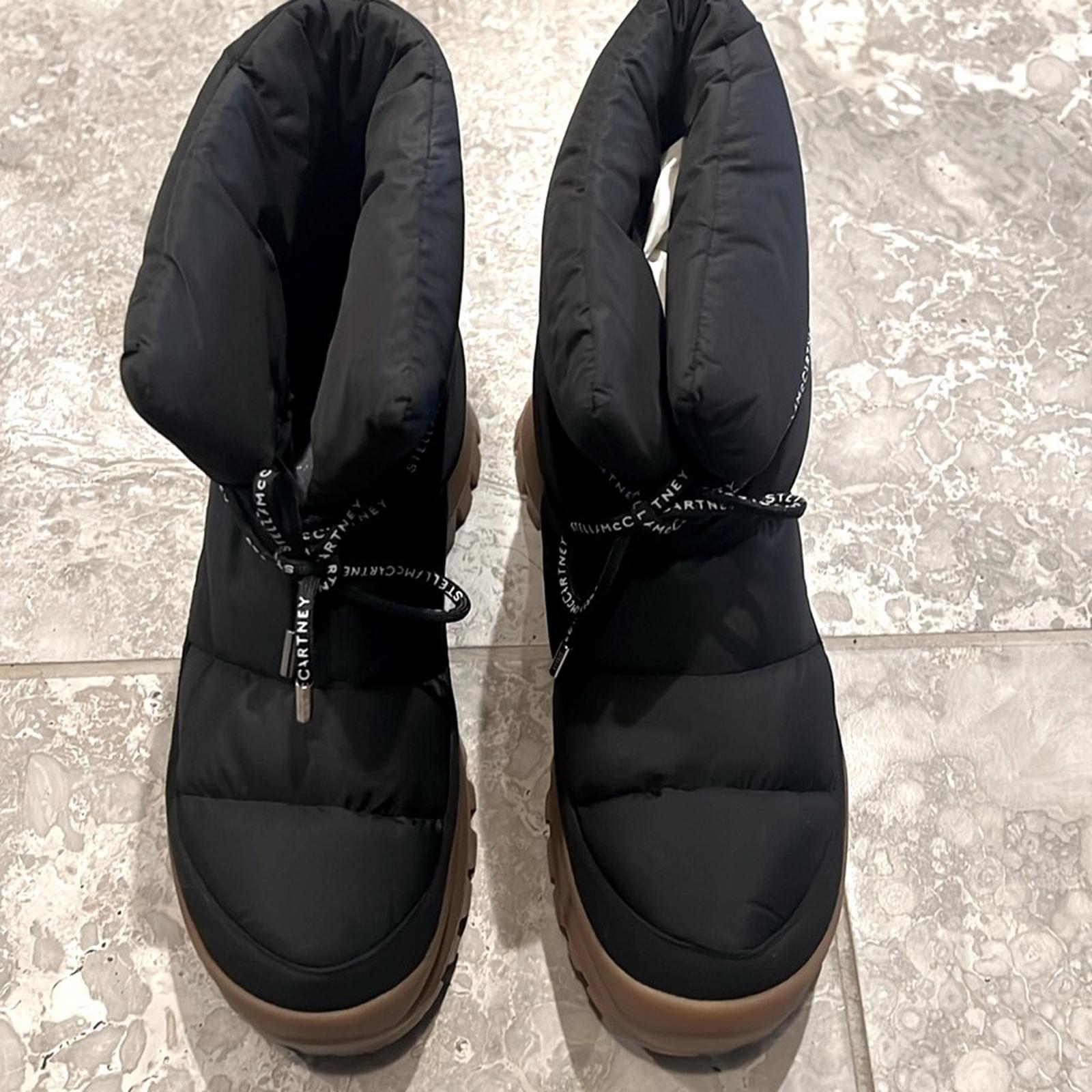 Stella McCartney Trace Recycled Polyamide Boots in Black Size 41 New w/ DustBag
