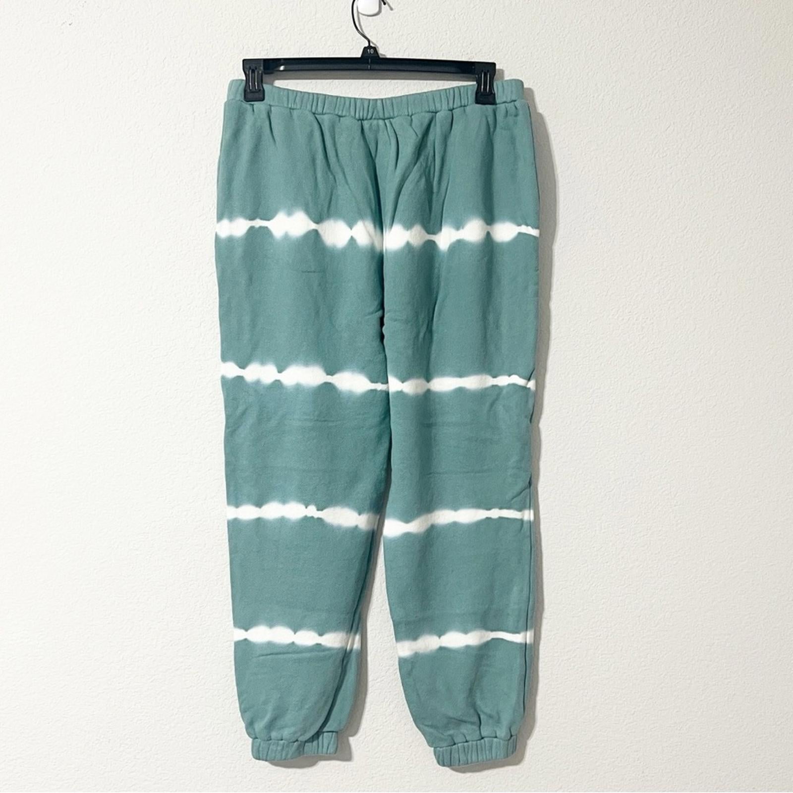 DOLAN Anthropologie Sage/Cloud Tie-Dye Jogger Pants, Size XL, NEW