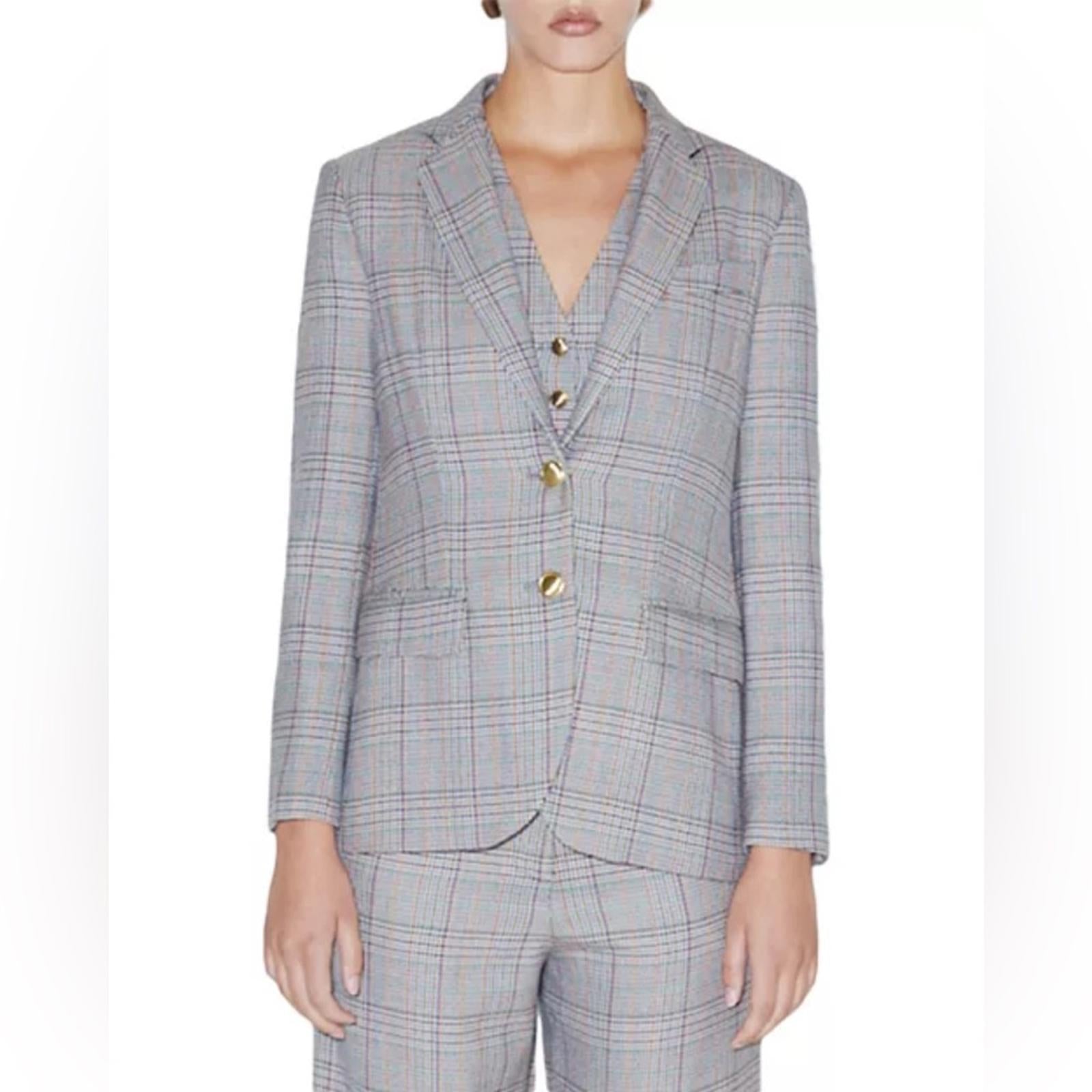 Rosetta Getty Two-Button Tailored Wool Blazer, Size 10 New w/Tag Retail $1695