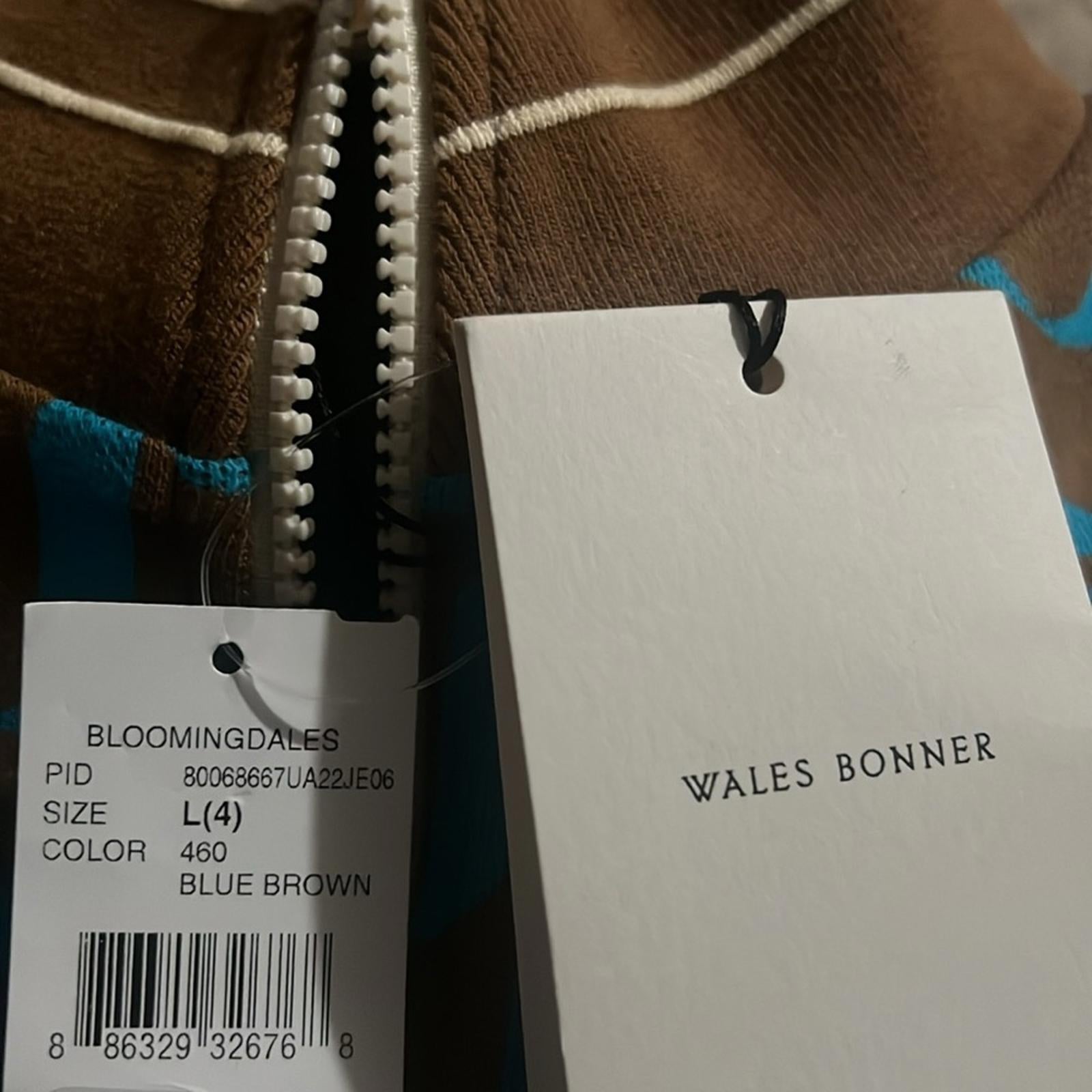 Wales Bonner Symphony Jacquard-Knit Organic Cotton Track Jacket Size 4 NWT