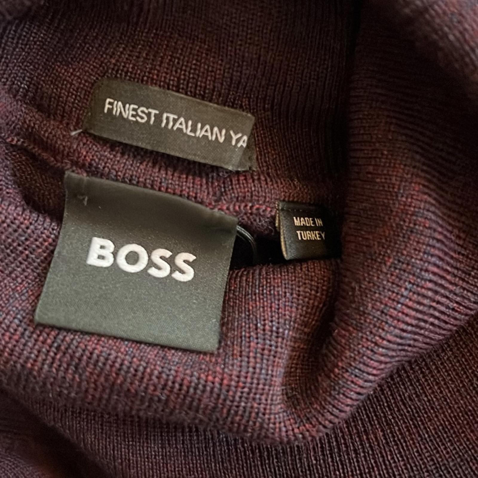 BOSS Slim-Fit Rollneck Sweater in Merino Wool, Size XL New w/Tag $198