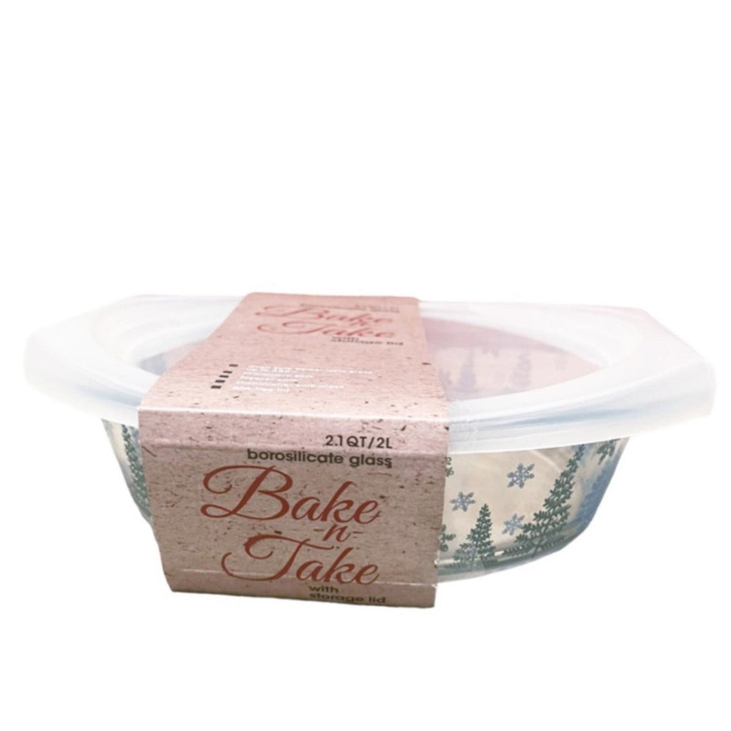 Tabletops Bake and Take Borosilicate Glass w/Storage Lid 2.1QT/2L New w/Tag
