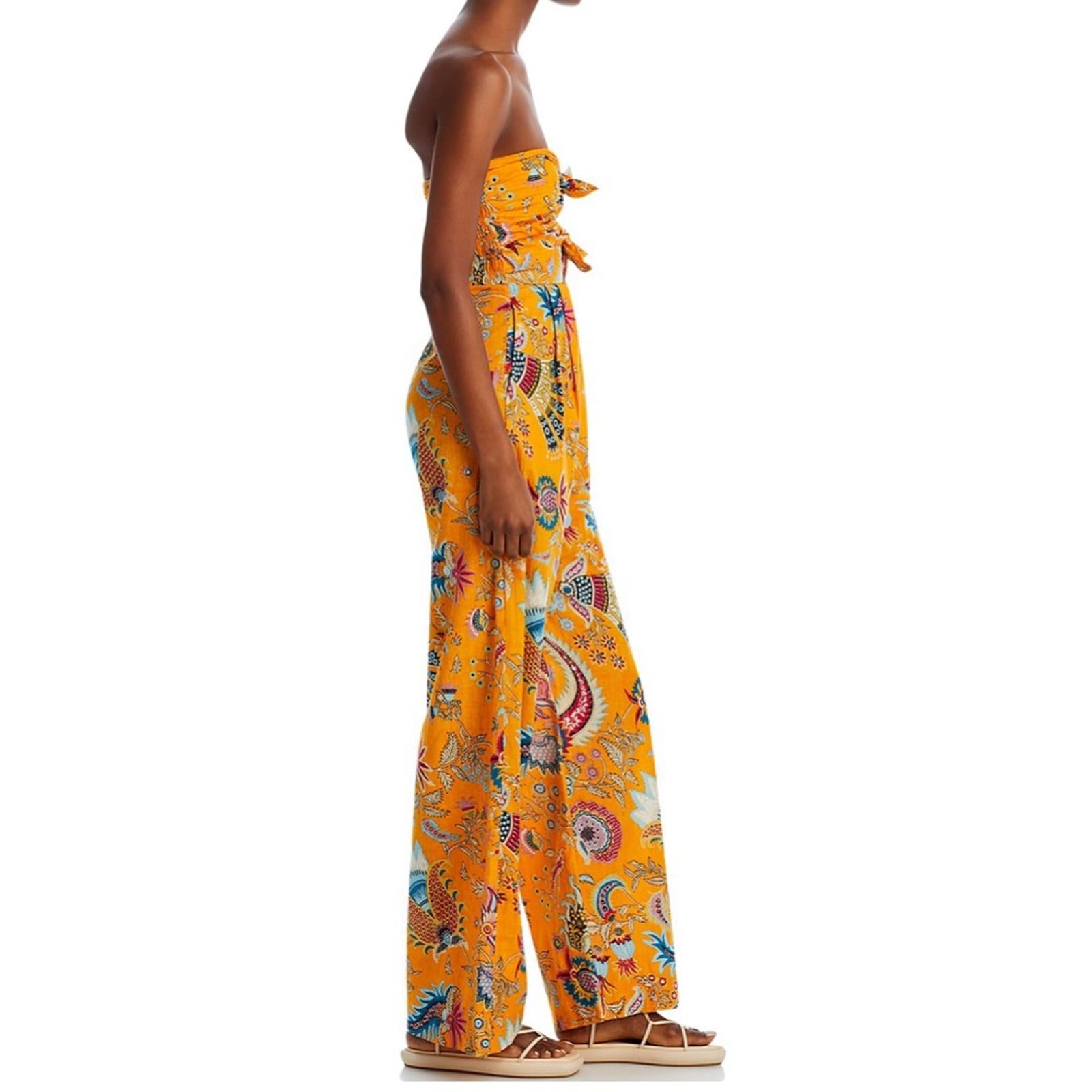 Charina Sarte Talaia Ribbon Strapless Jumpsuit, Size L New w/Tag Retail $388