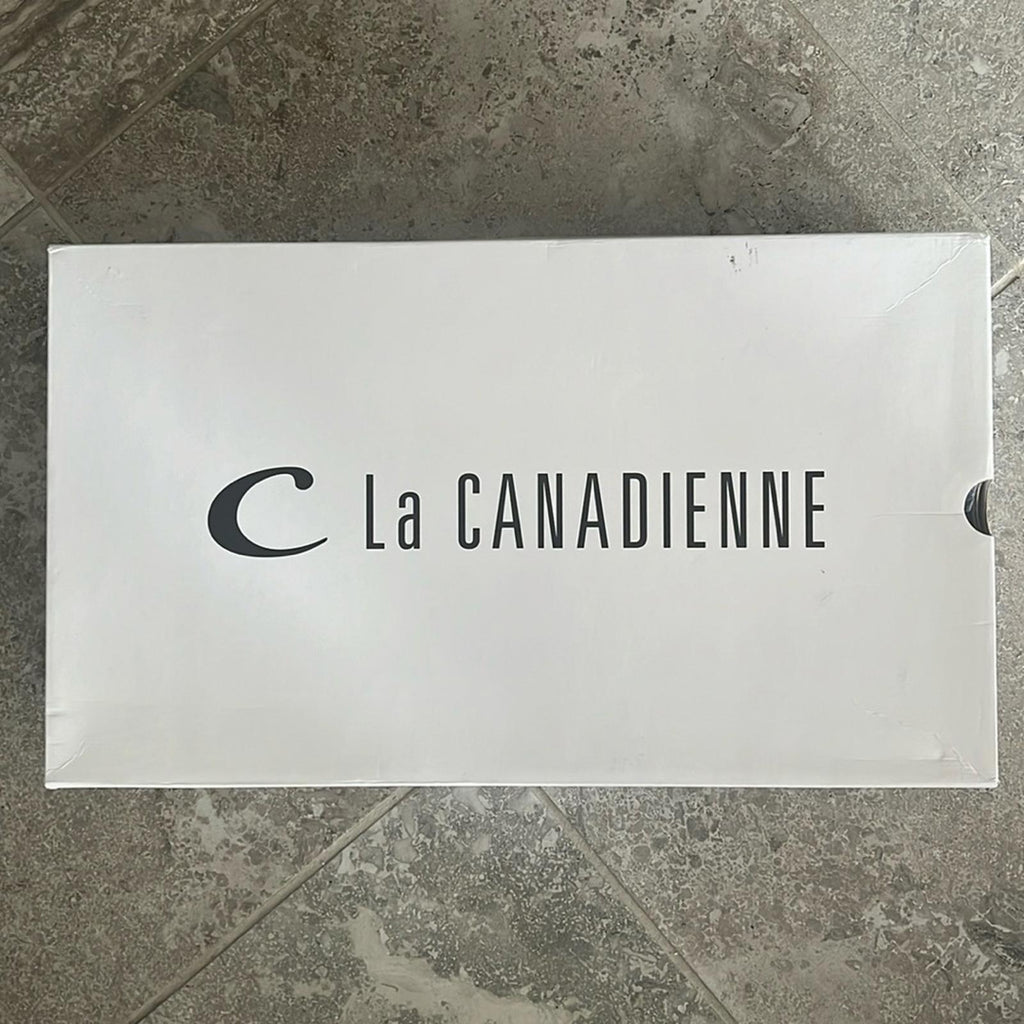 La Canadienne Helene Shearling-Lined Suede Boots in Brown, NWT, Size 11