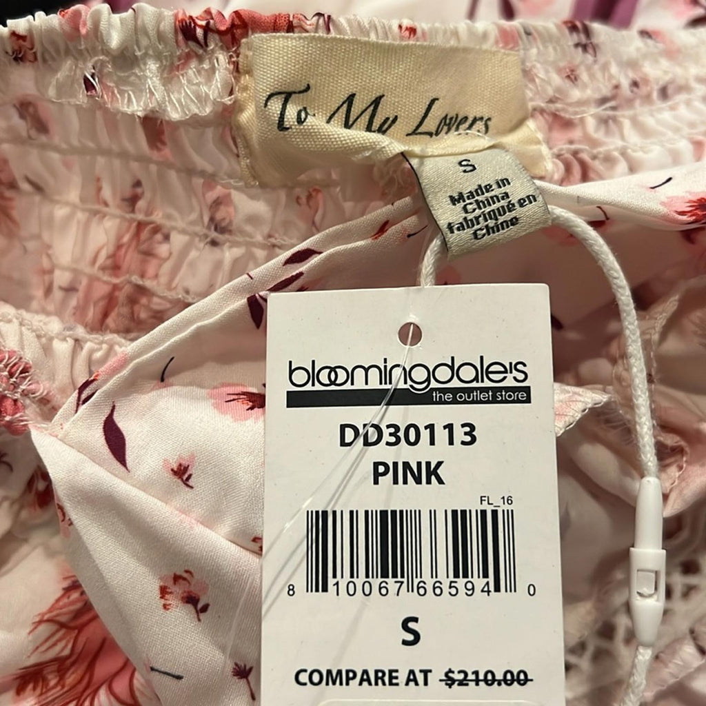 To My Lovers Sleeveless Backless Halter Dress, Swim Coverup Size S NWT $210