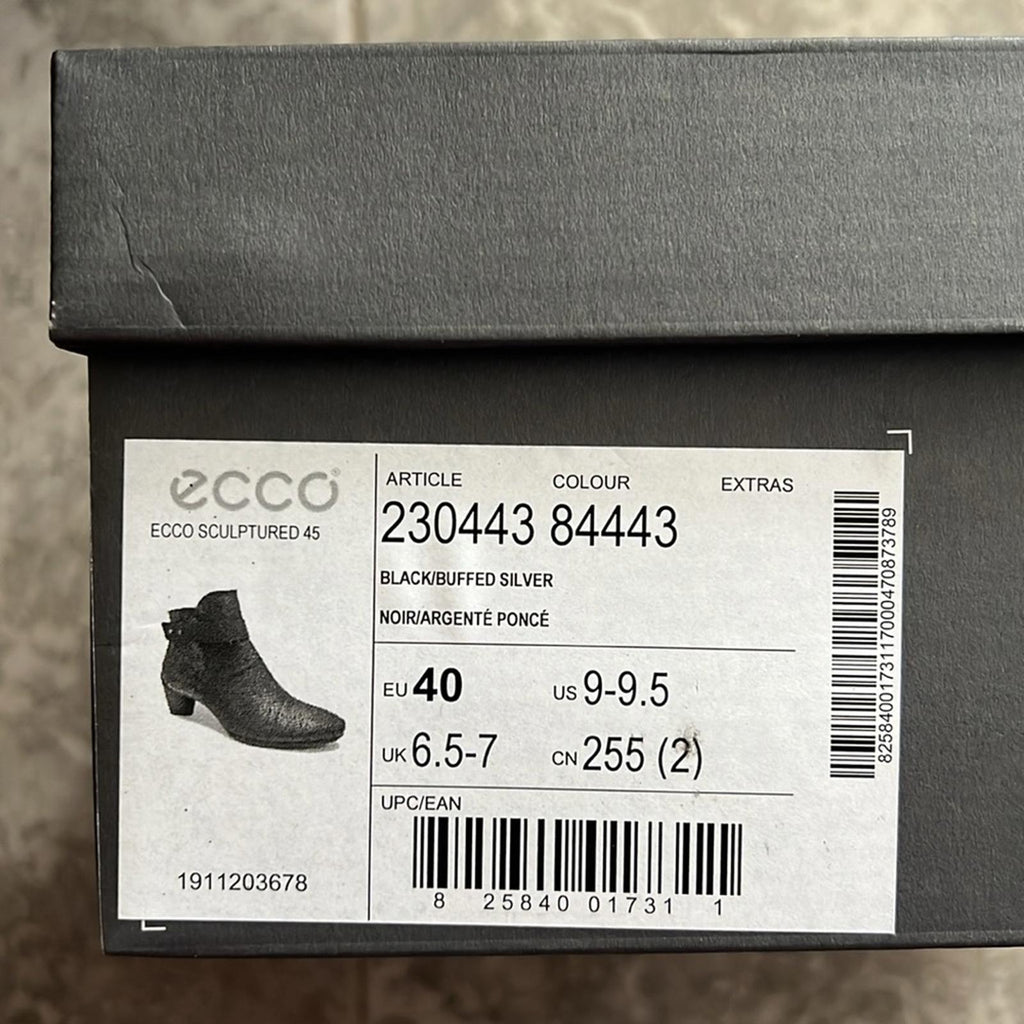 ECCO Sculptured 45 Leather Boots Size EU 40 | US 9-9.5 New in Box Retail $200