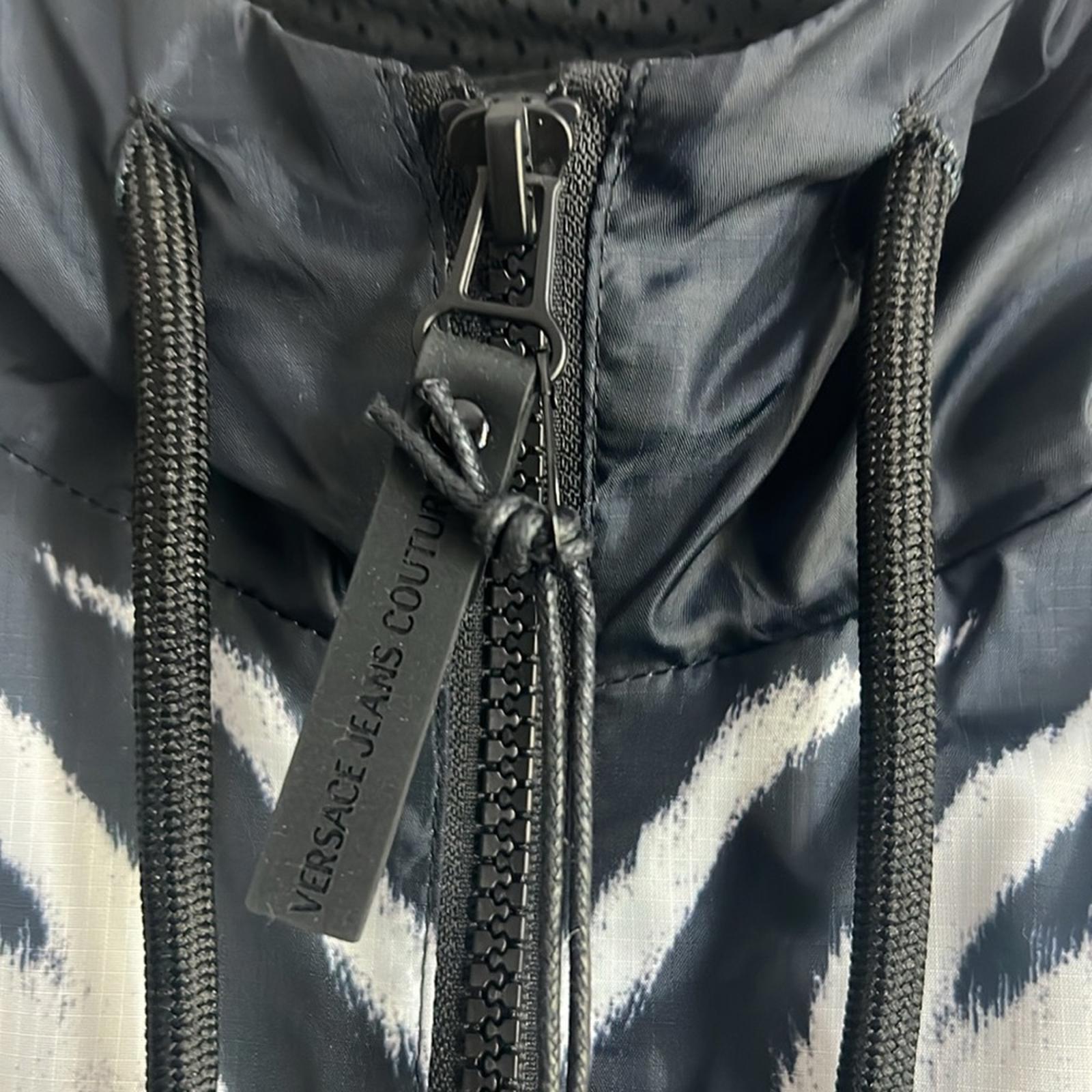 Versace Jeans Couture Multicolor Windbreaker Jacket, NWT, Size 8