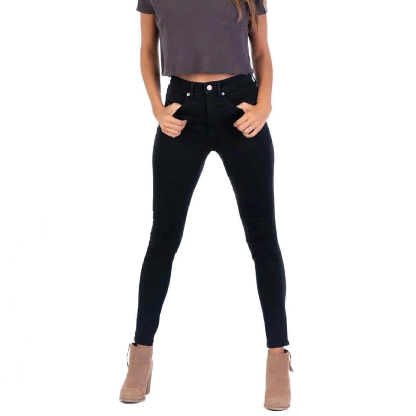 Hydraulic Murray High-Rise Skinny Leg Jeans in Black, Size 16 New w/Tag