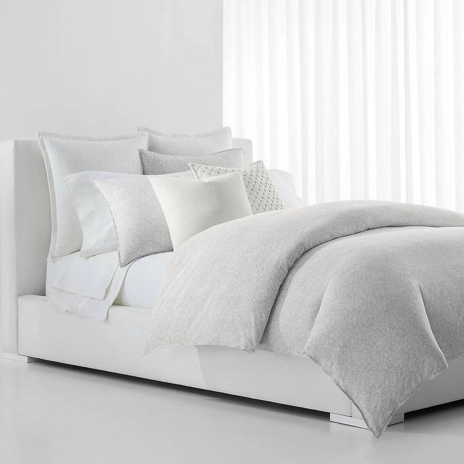 Lauren Ralph Lauren Emilia Tonal Medallion King Duvet Cover 3-Pc Set NEW $430
