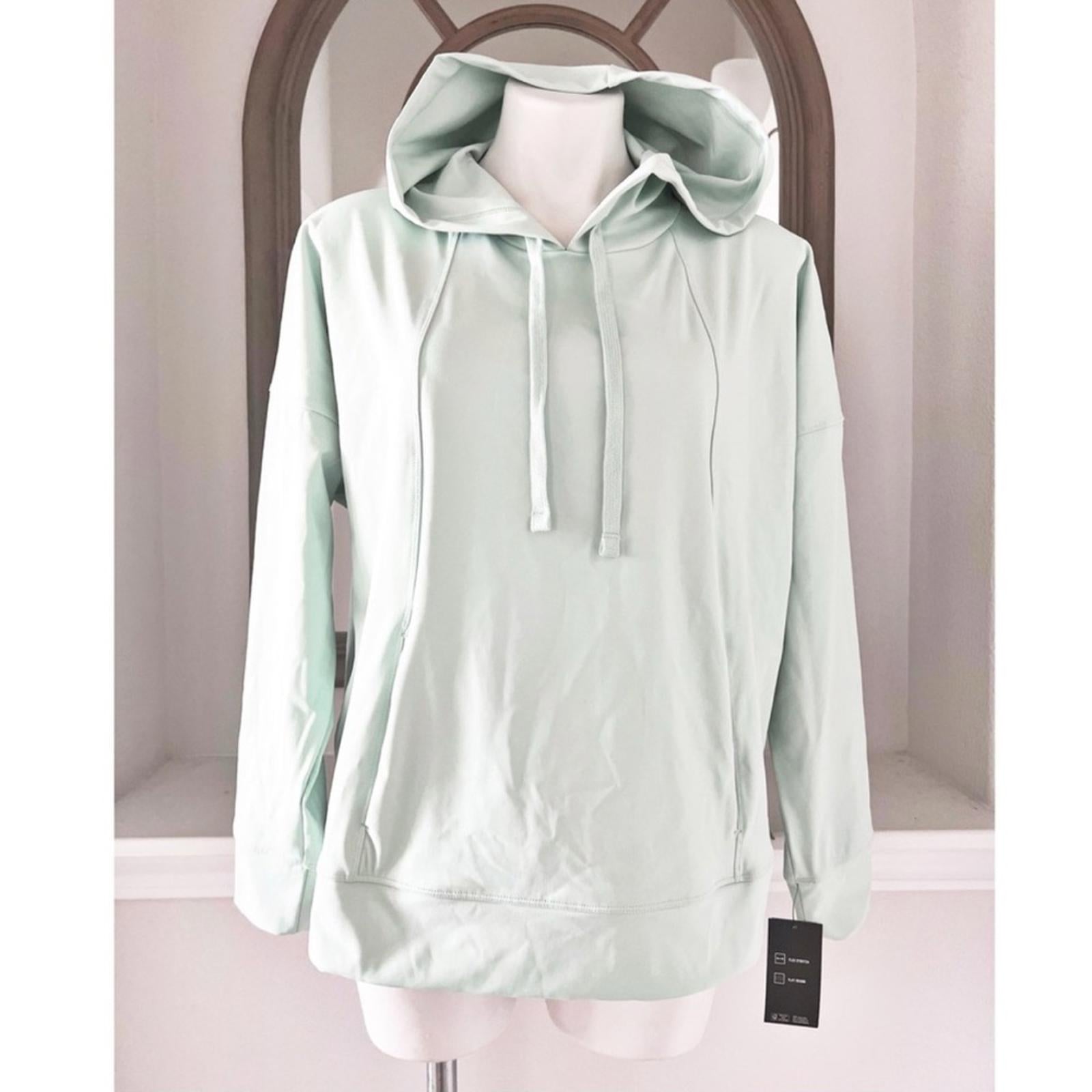 ID Ideology Techy Drawstring-Hood Hoodie in Mint Wash, Plus Size 3X New w/Tag